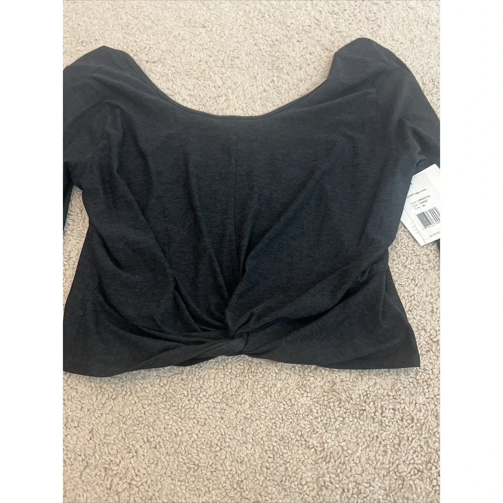 Beyond Yoga Featherweight Twist Of Fate Pullover In Black Size XL NEW NWT - Picture 4 of 9